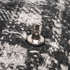 CC Tweed Print Nylon Single Flap