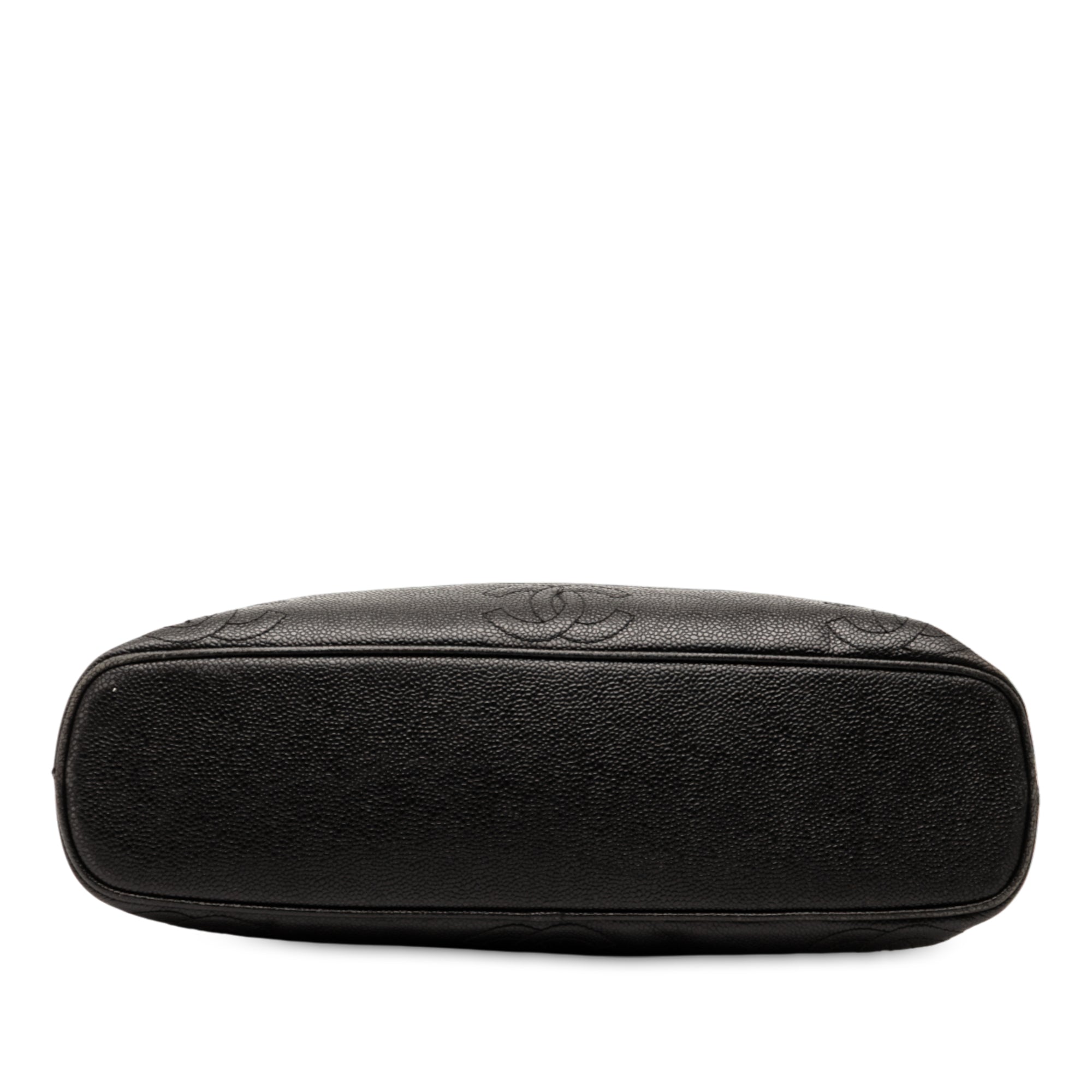 Triple CC Caviar Shoulder Bag