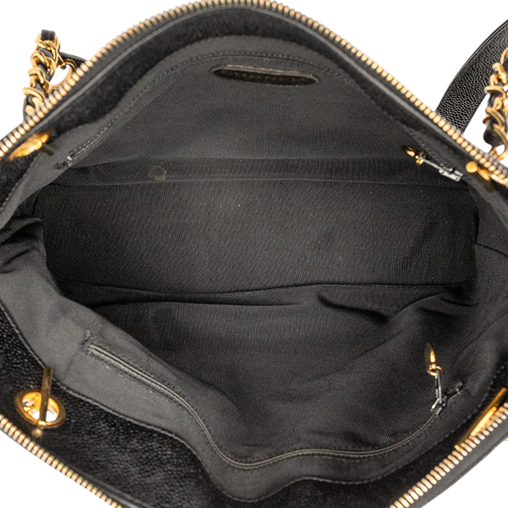 Triple CC Caviar Shoulder Bag