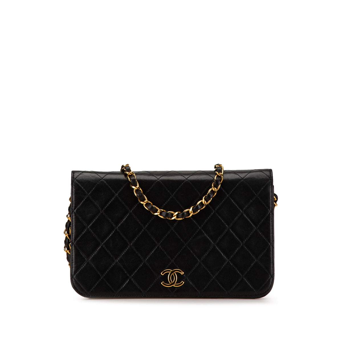 CC Quilted Lambskin Full Flap