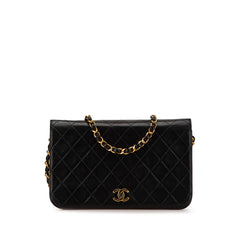 CC Quilted Lambskin Full Flap