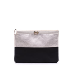 Medium Bicolor Goatskin Boy O Case Clutch