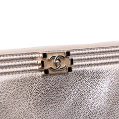 Medium Bicolor Goatskin Boy O Case Clutch