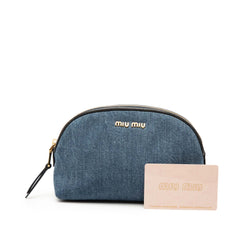 Denim Cosmetic Pouch