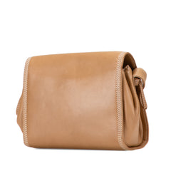 Anagram Leather Flap Crossbody