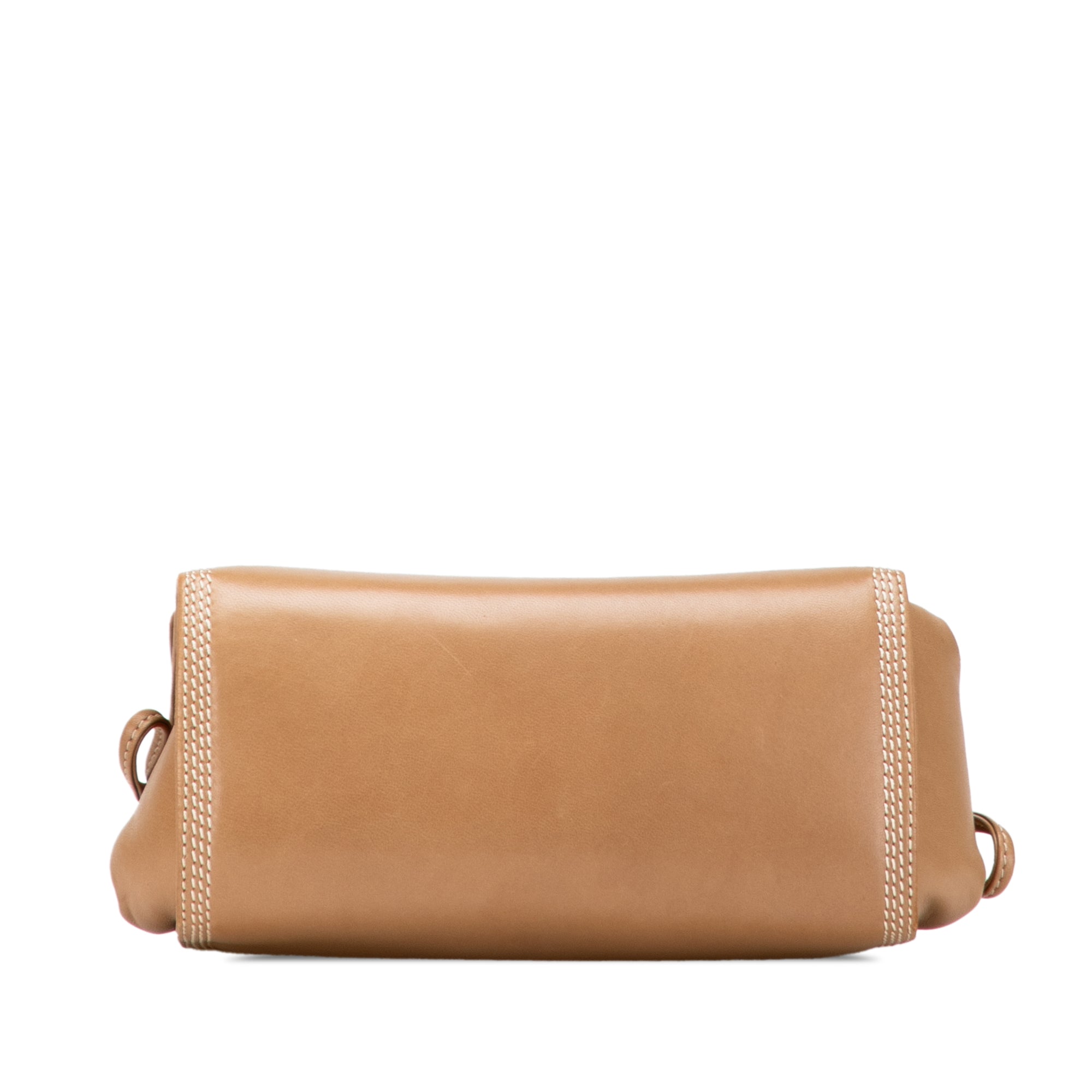 Anagram Leather Flap Crossbody