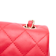 Mini Rectangular Classic Lambskin Single Flap