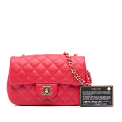 Mini Rectangular Classic Lambskin Single Flap