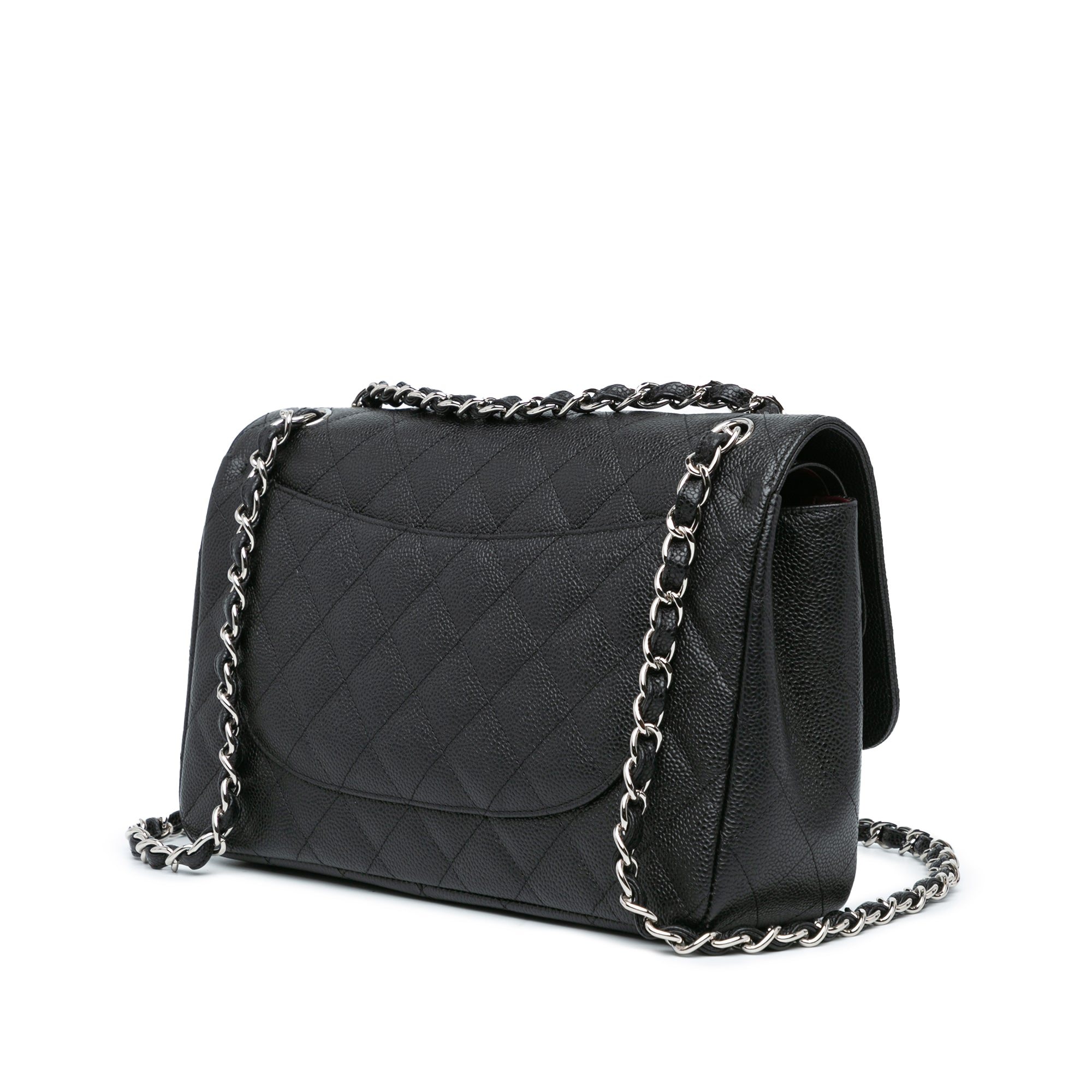 Jumbo Classic Caviar Double Flap