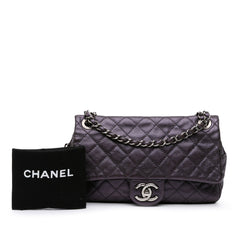 Jumbo Quilted Caviar Easy Flap