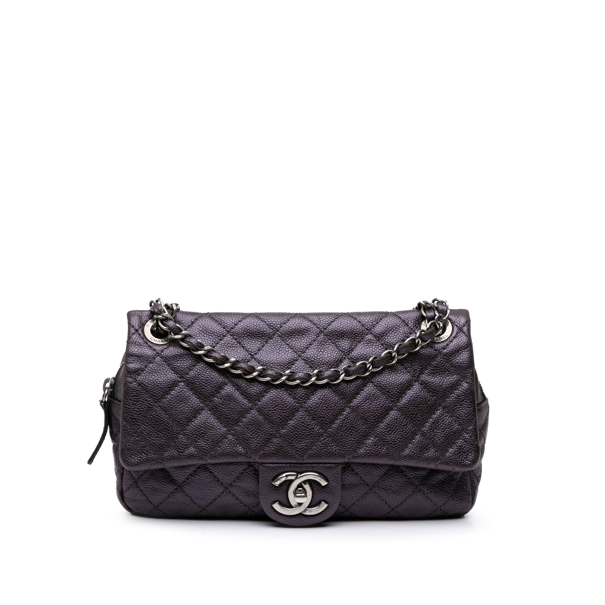 Jumbo Quilted Caviar Easy Flap