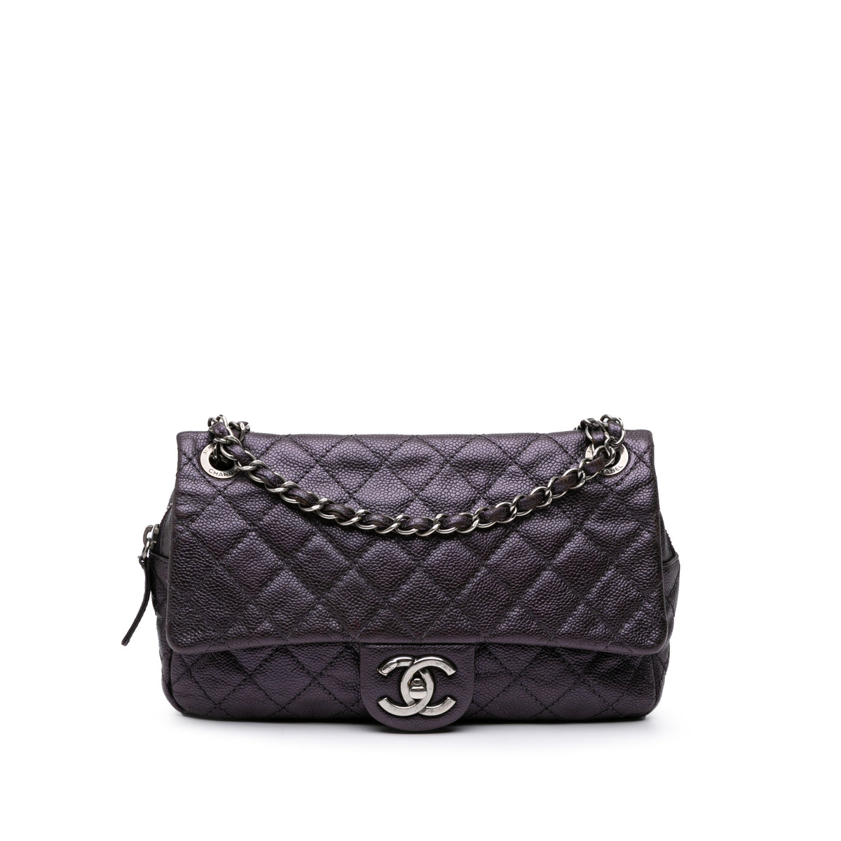 Jumbo Quilted Caviar Easy Flap