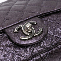 Jumbo Quilted Caviar Easy Flap