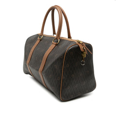 Honeycomb Coated Canvas Boston Bag