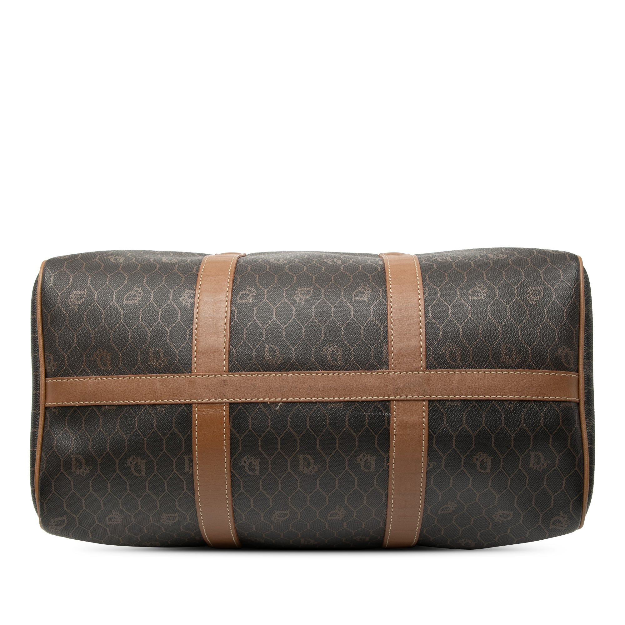 Honeycomb Coated Canvas Boston Bag