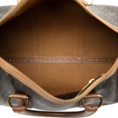 Honeycomb Coated Canvas Boston Bag