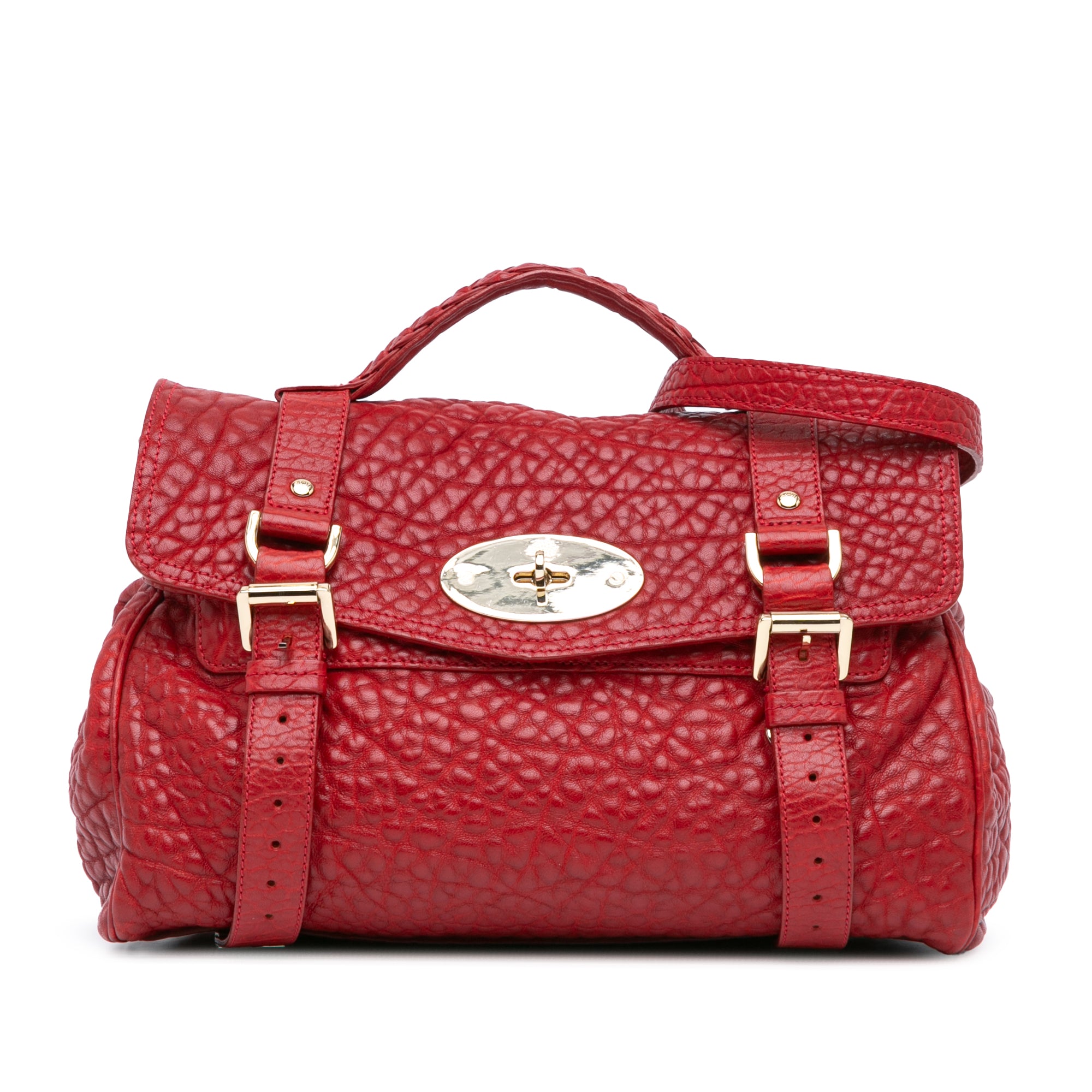 Shrunken Calfskin Alexa Satchel