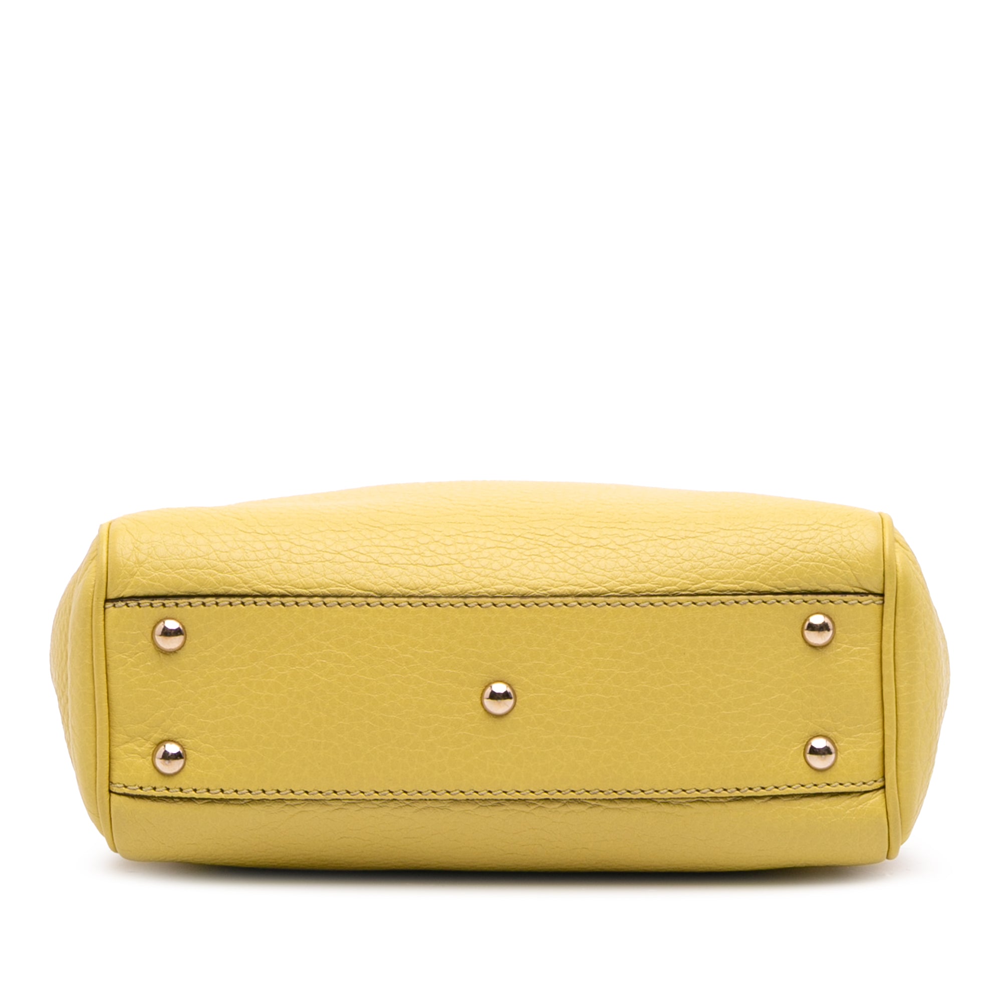 Mini Calfskin Bamboo Shopper Satchel