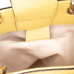 Mini Calfskin Bamboo Shopper Satchel