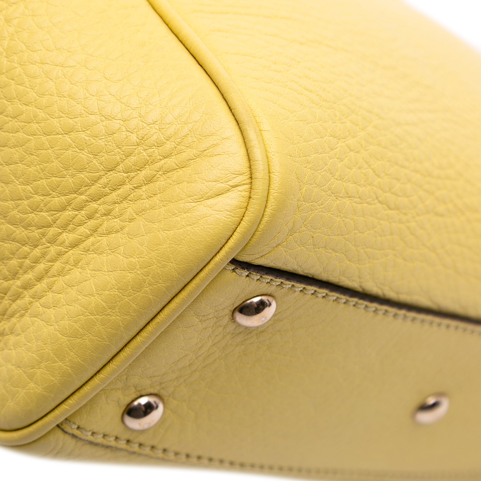 Mini Calfskin Bamboo Shopper Satchel
