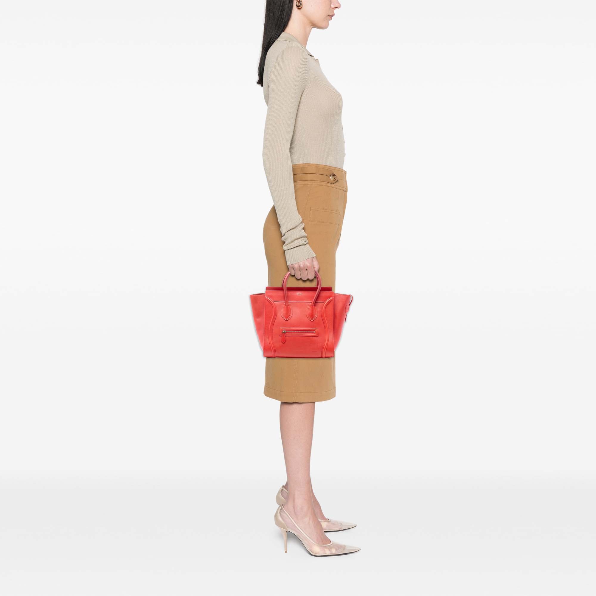 Mini Leather Luggage Tote