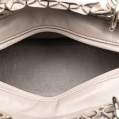 Medium Lambskin Cannage Ruffle Trim Lady Dior