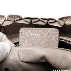 Medium Lambskin Cannage Ruffle Trim Lady Dior