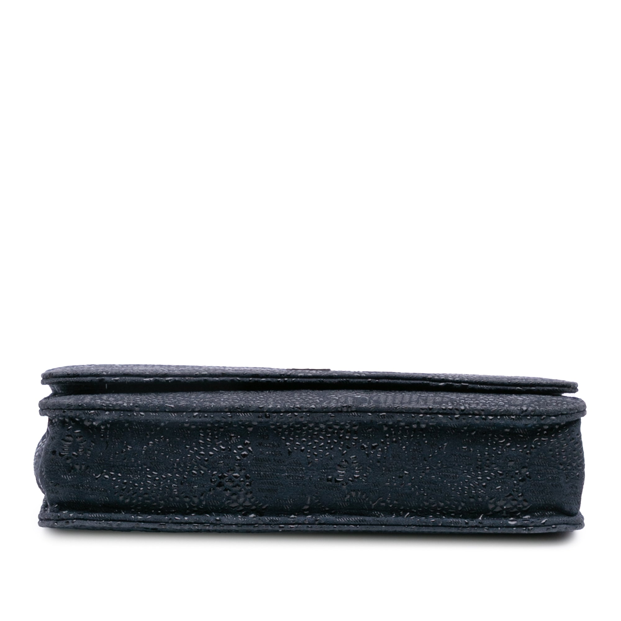 Lace Overlay Goatskin Wallet On Chain