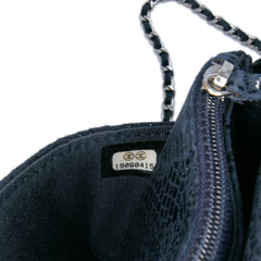 Lace Overlay Goatskin Wallet On Chain