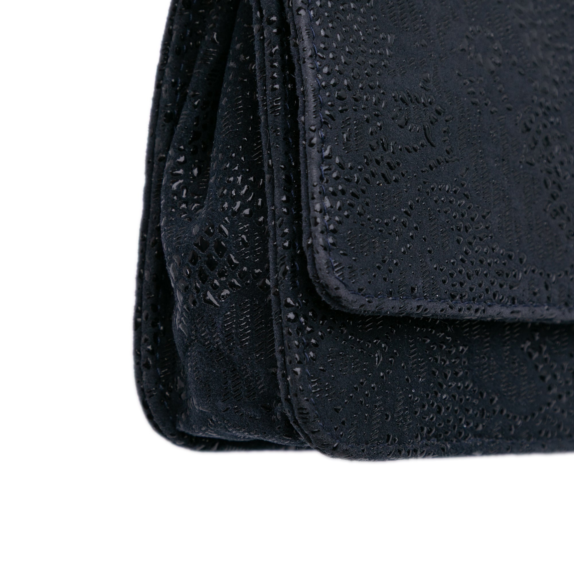 Lace Overlay Goatskin Wallet On Chain