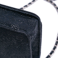 Lace Overlay Goatskin Wallet On Chain
