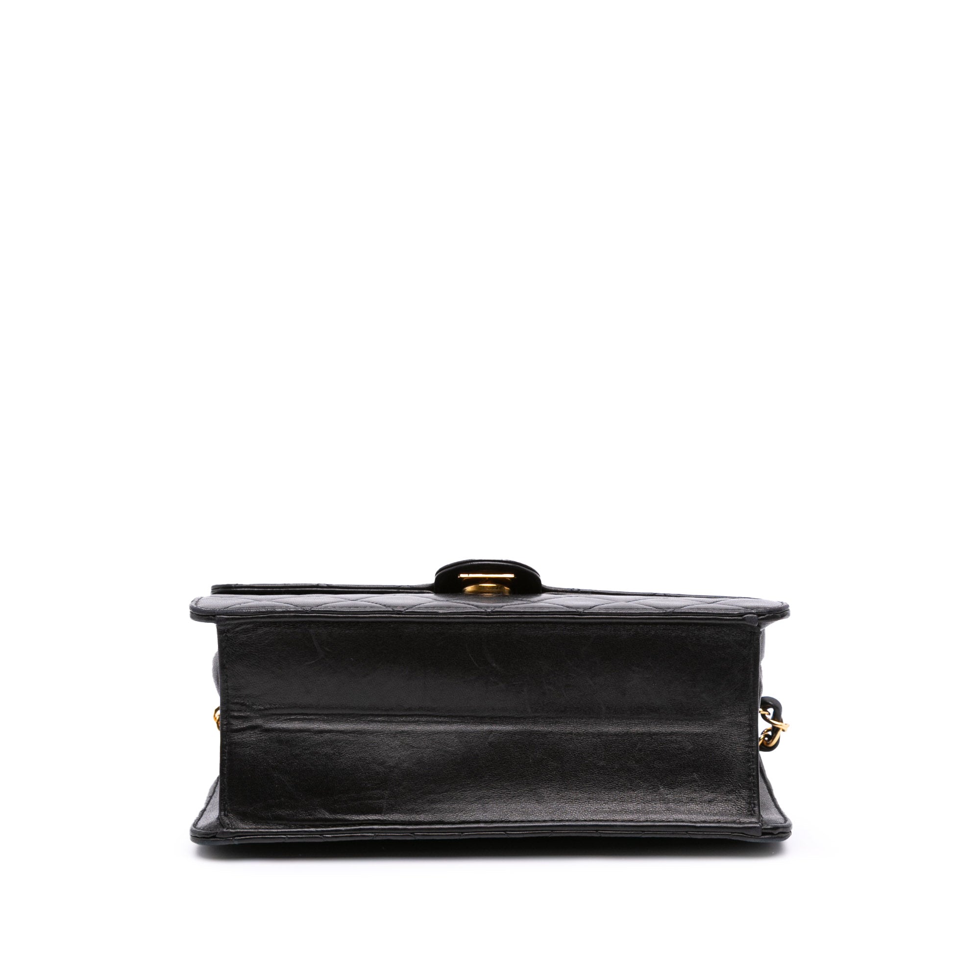 Small CC Quilted Lambskin Half Single Flap