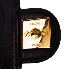 Small CC Quilted Lambskin Half Single Flap