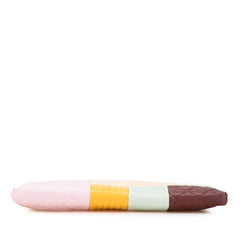 Medium Lambskin Colorblock Patchwork O Case