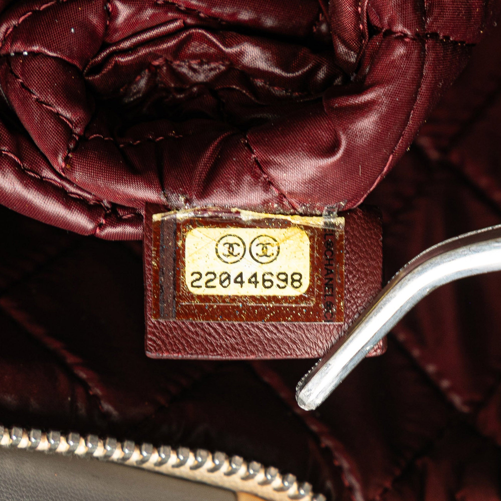 Medium Lambskin Colorblock Patchwork O Case