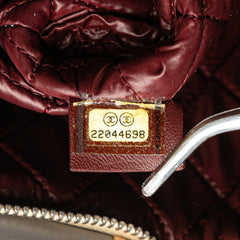 Medium Lambskin Colorblock Patchwork O Case
