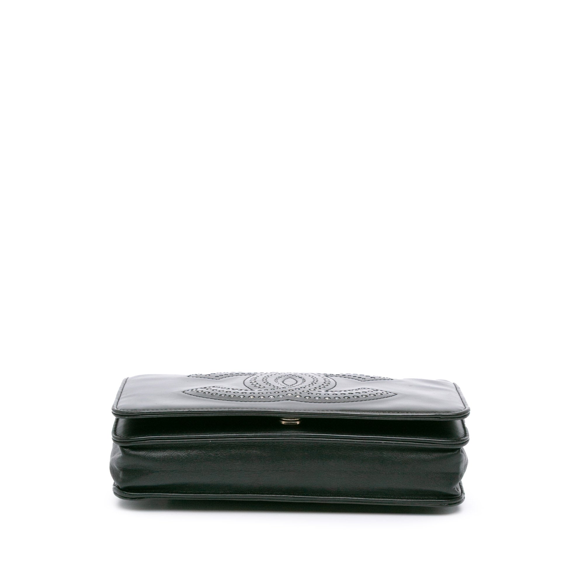 CC Patent Strass Embellished Wallet On Chain