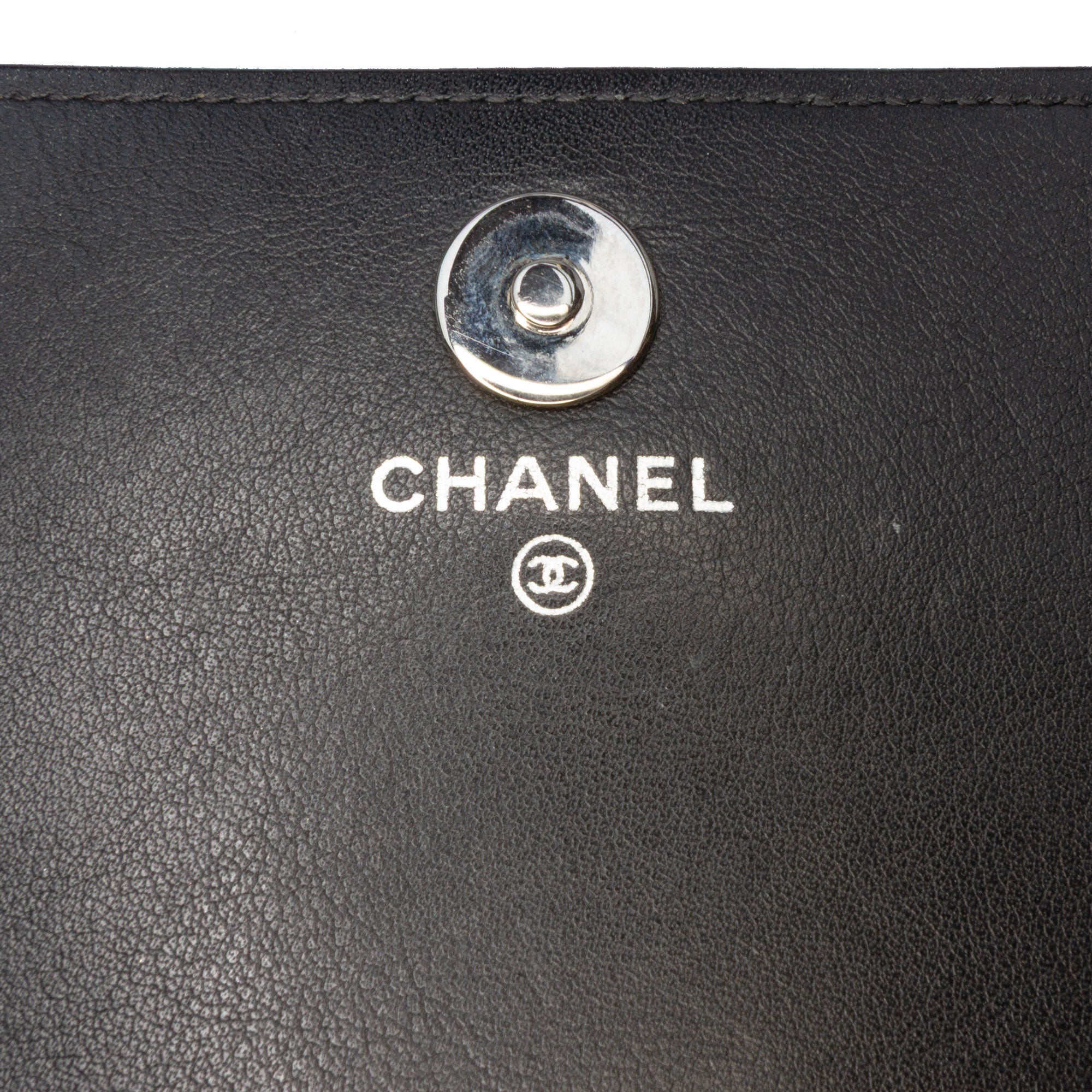 CC Patent Strass Embellished Wallet On Chain