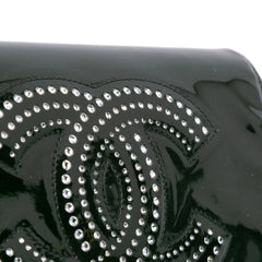 CC Patent Strass Embellished Wallet On Chain