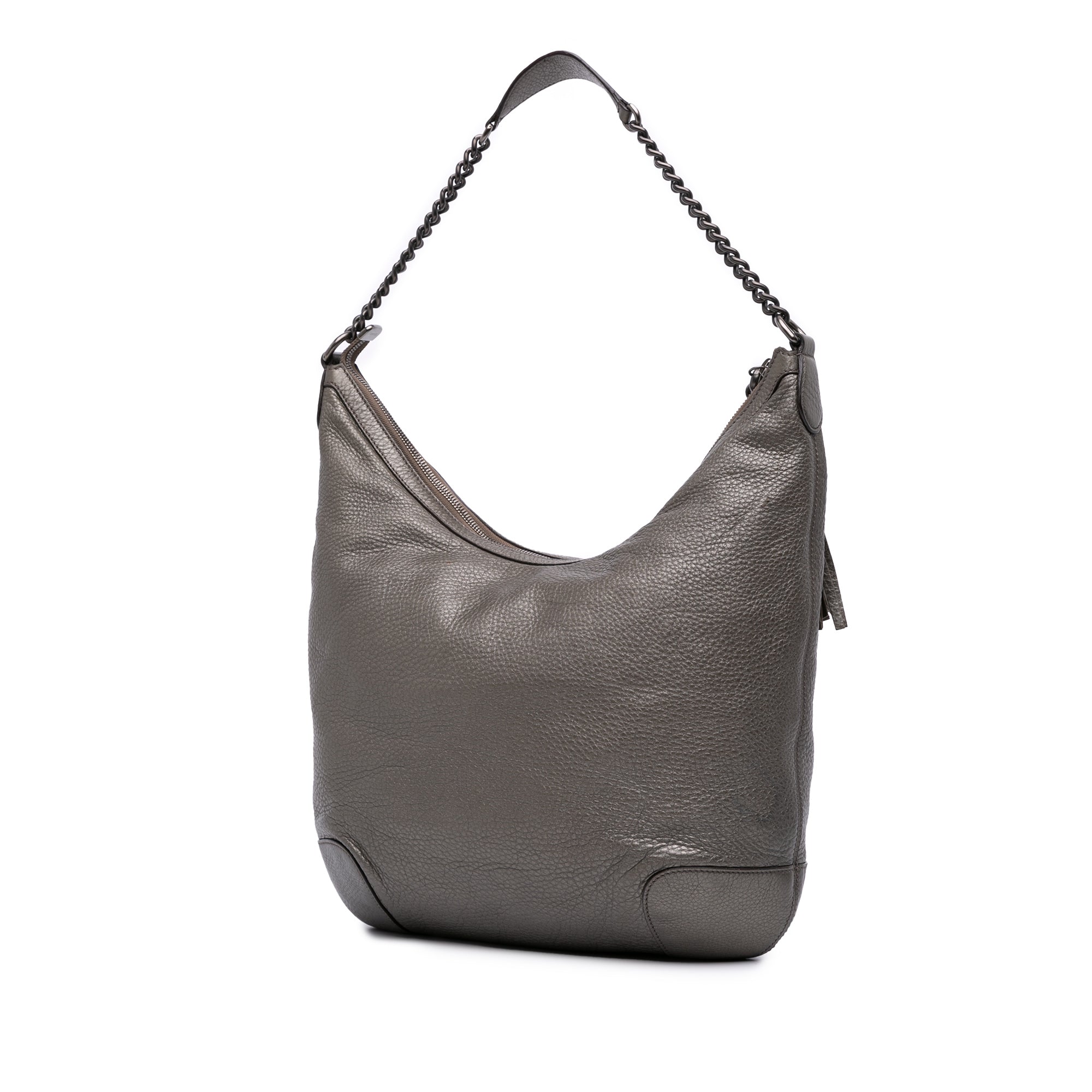 Metallic Leather Soho Shoulder Bag