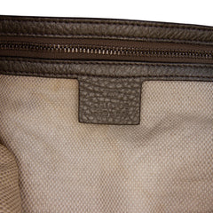 Metallic Leather Soho Shoulder Bag
