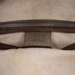 Metallic Leather Soho Shoulder Bag