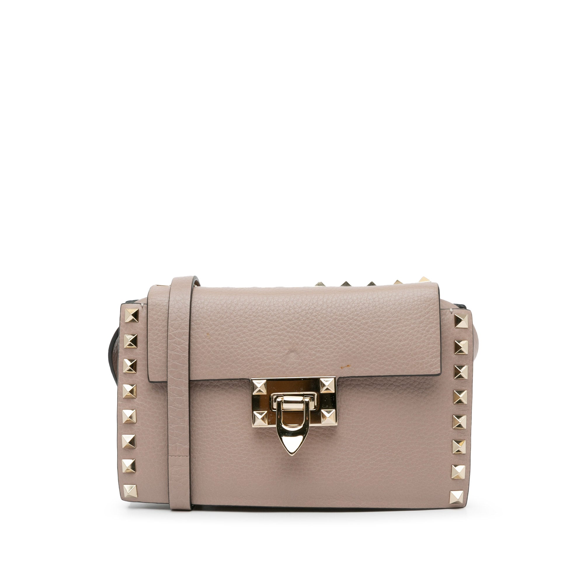 Rockstud Leather Flap Crossbody