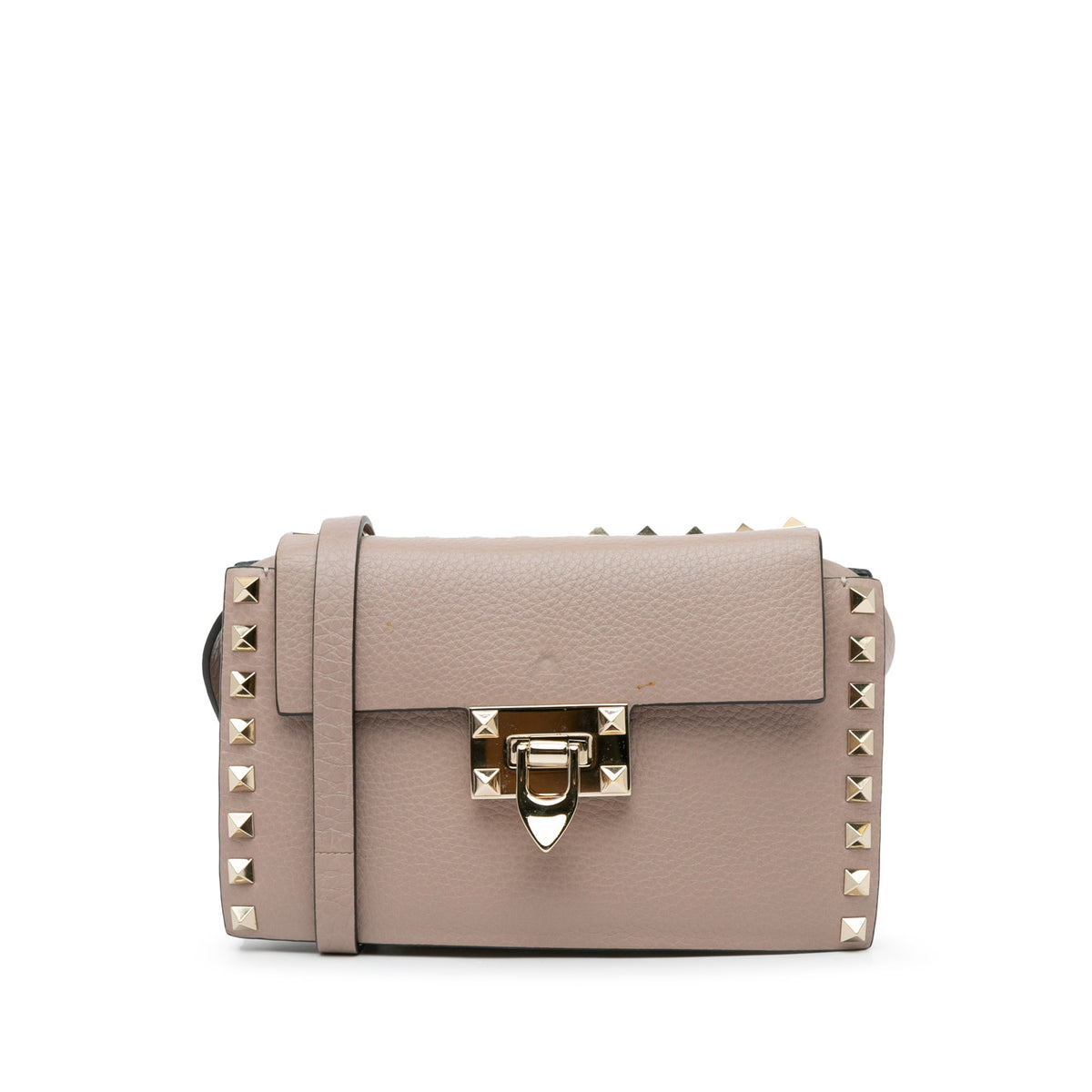 Rockstud Leather Flap Crossbody