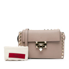 Rockstud Leather Flap Crossbody