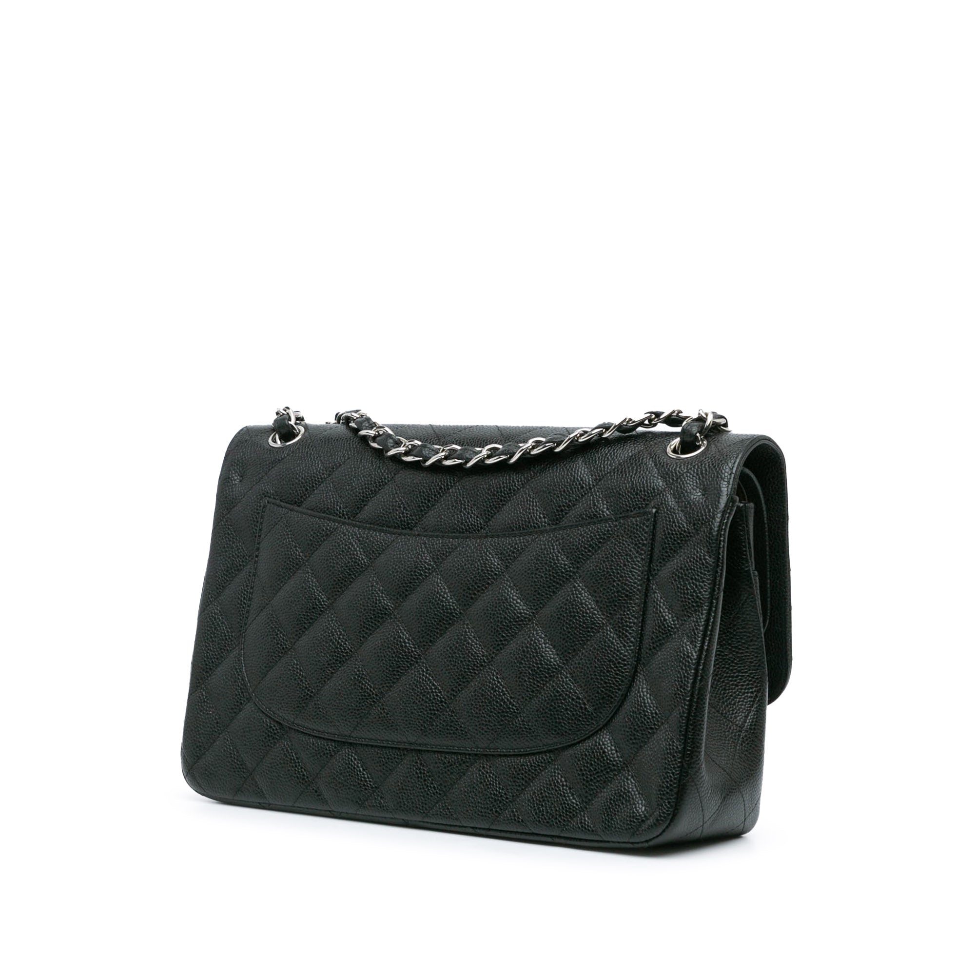 Jumbo Classic Caviar Double Flap