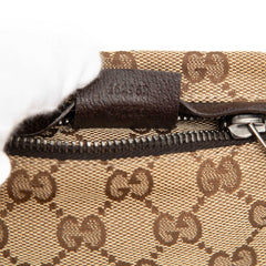 GG Canvas Web Double Pocket Belt Bag