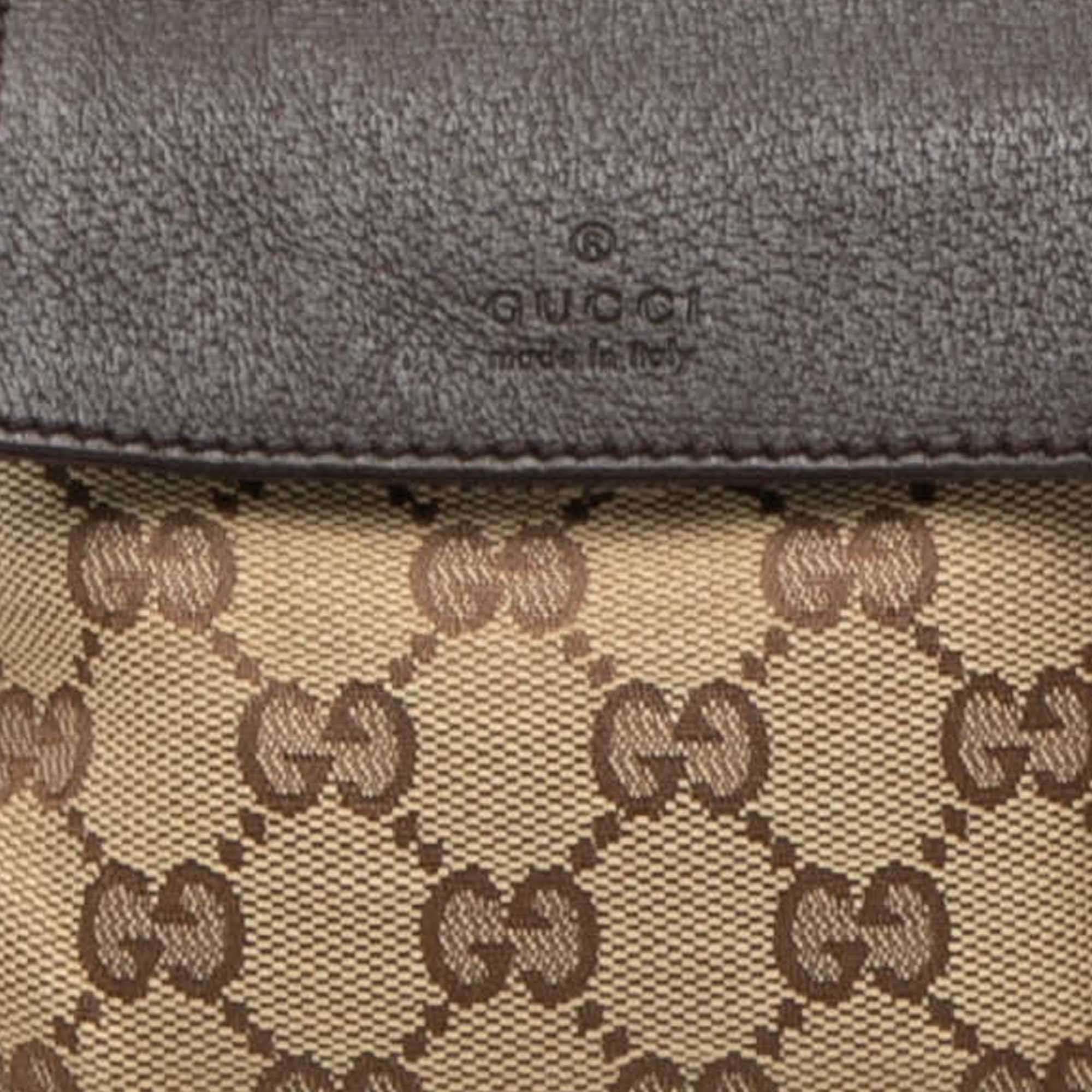 GG Canvas Web Double Pocket Belt Bag