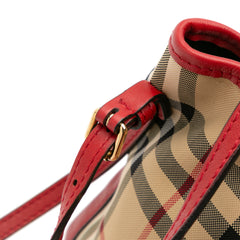 Small Haymarket Check Canvas and Leather Canterbury Tote