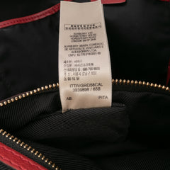 Small Haymarket Check Canvas and Leather Canterbury Tote